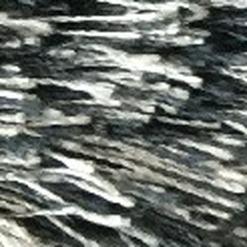 8' x 11' Gray Shag Hand Tufted Area Rug