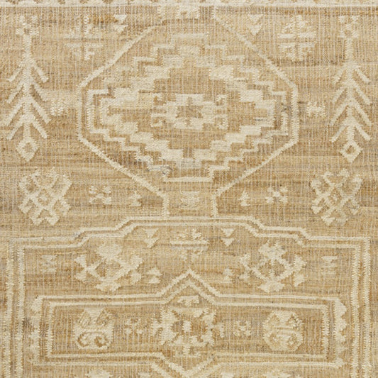 5' x 8' Brown Medallion Hand Woven Area Rug