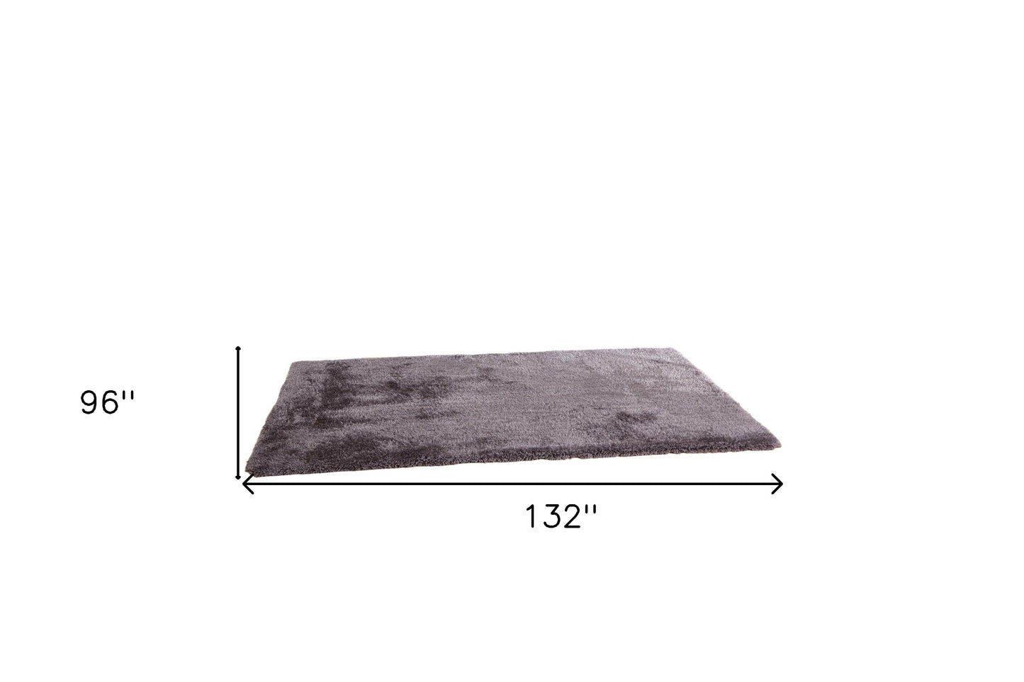 8' x 11' Gray Shag Hand Tufted Area Rug