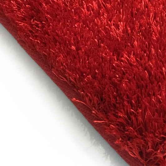5' x 7' Red Shag Hand Tufted Area Rug
