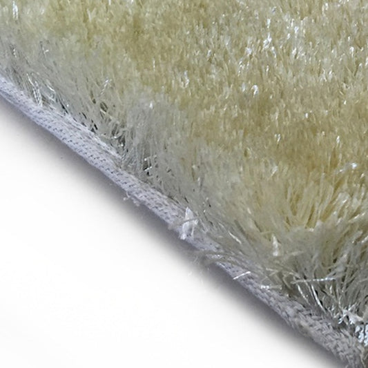 8' x 11' White Shag Hand Tufted Area Rug