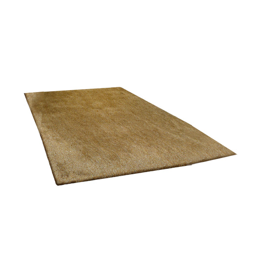 8' x 11' Gold Shag Hand Tufted Area Rug