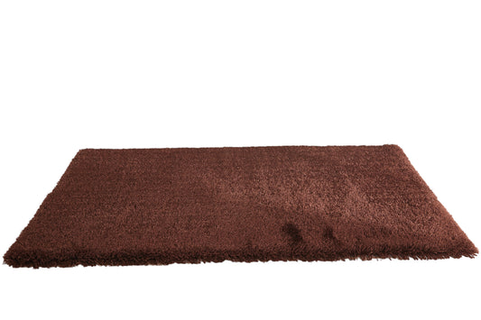 8' x 11' Brown Shag Hand Tufted Area Rug