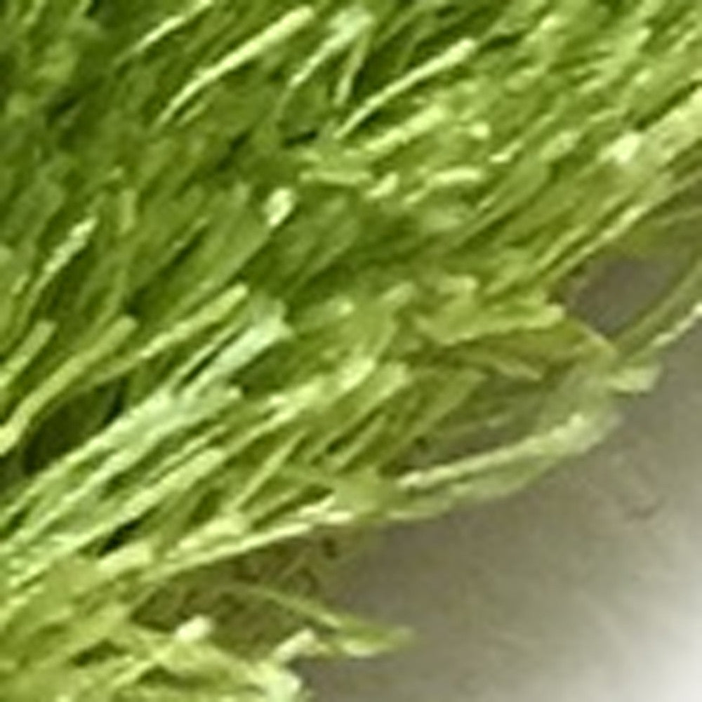 8' x 11' Lime Green Shag Hand Tufted Area Rug