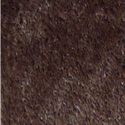 5' x 7' Brown and Orange Shag Hand Tufted Area Rug