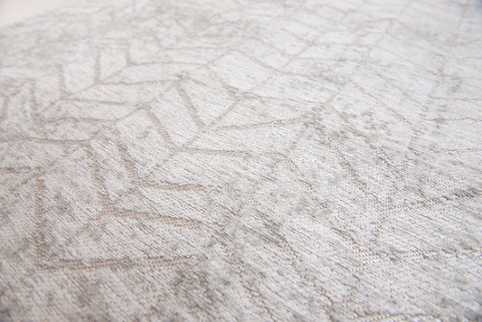 3' X 5' Gray and White Chevron Non Skid Area Rug
