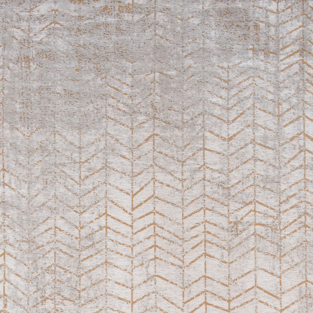 6' X 8' Gray and Yellow Chevron Non Skid Area Rug