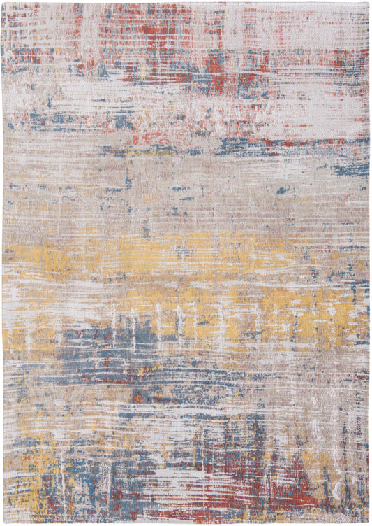 3' X 5' White Abstract Non Skid Area Rug