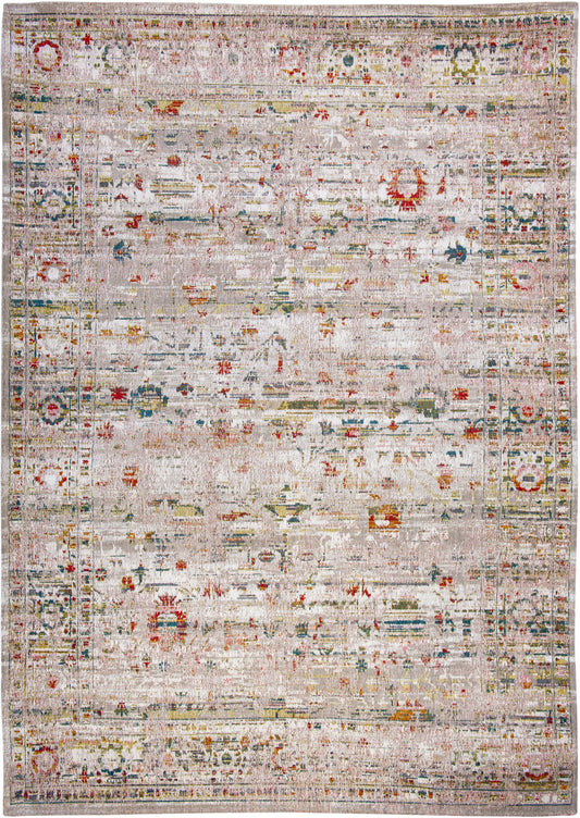 5' x 7' White Oriental Non Skid Area Rug