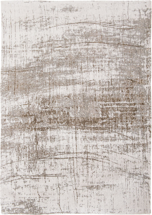 5' x 7' Gray and Beige Abstract Non Skid Area Rug