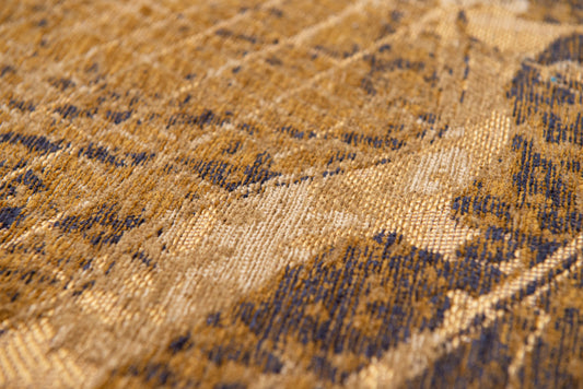 5' x 7' Yellow Abstract Non Skid Area Rug