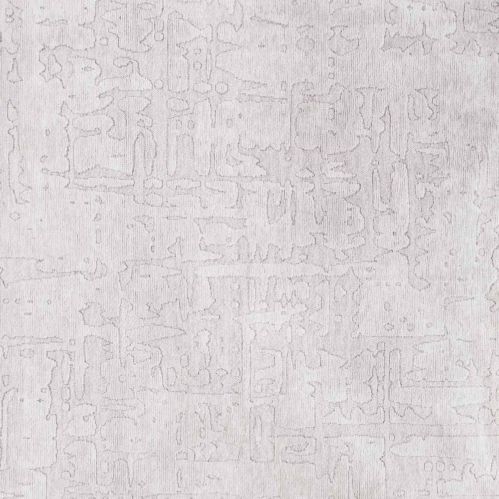 8' x 11' White Abstract Non Skid Area Rug