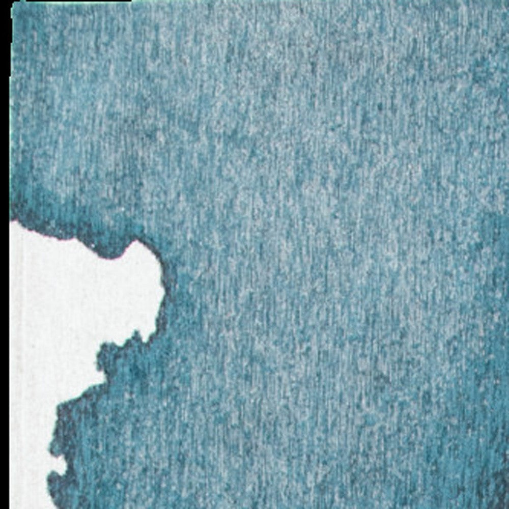 7' x 9' Blue and Gray Abstract Non Skid Area Rug