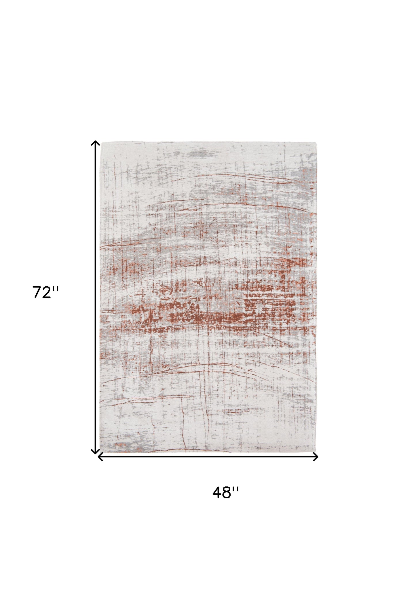 5' x 7' Gray and Yellow Abstract Non Skid Area Rug