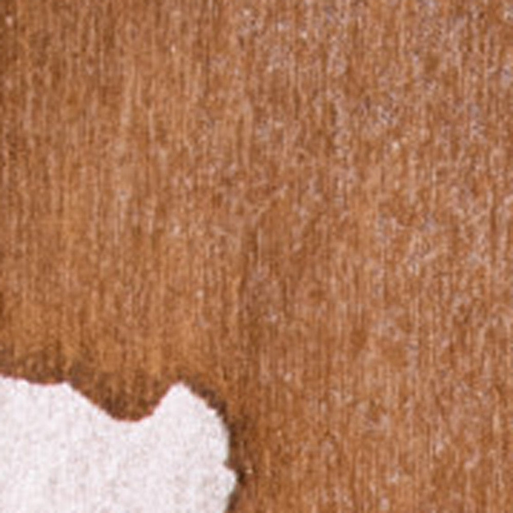 8' x 11' Yellow and Brown Abstract Non Skid Area Rug