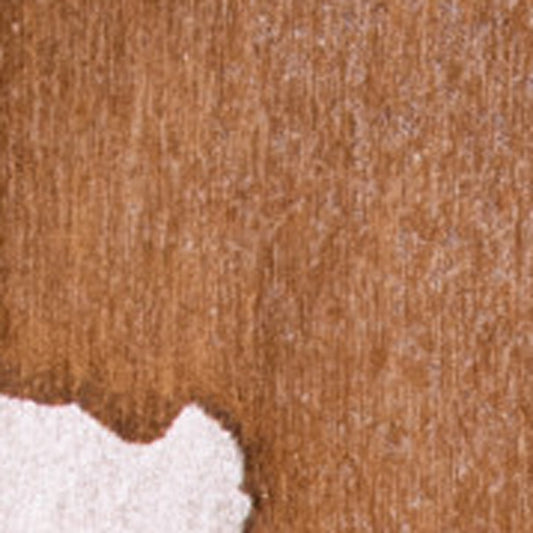 7' x 9' Yellow and Brown Abstract Non Skid Area Rug