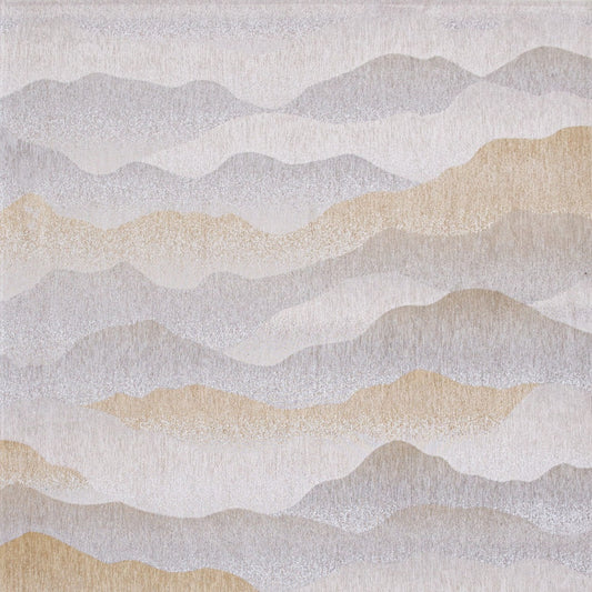 7' x 9' Gray and Brown Abstract Non Skid Area Rug