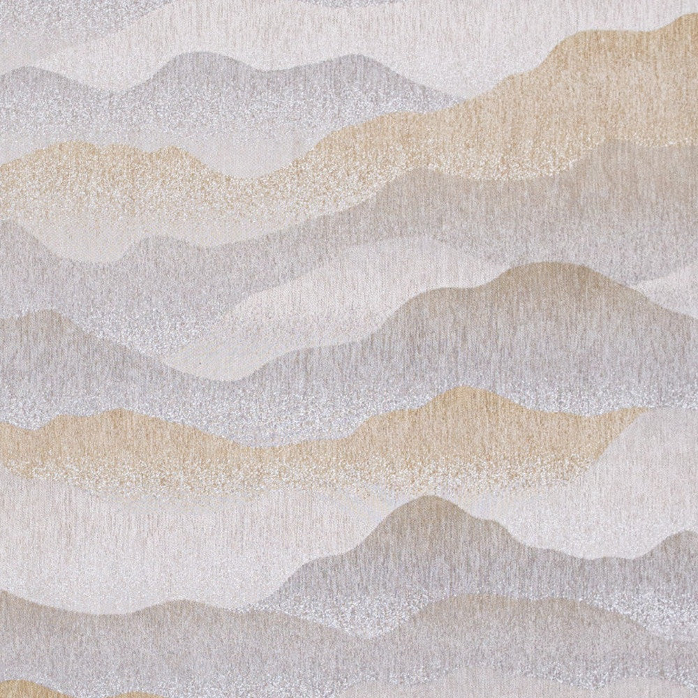 7' x 9' Gray and Brown Abstract Non Skid Area Rug