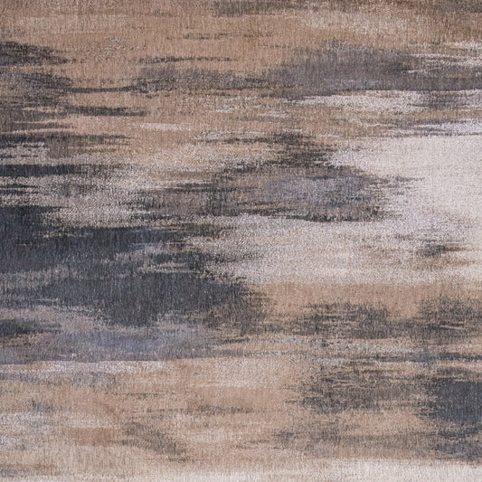 7' x 9' Gray and Beige Abstract Non Skid Area Rug