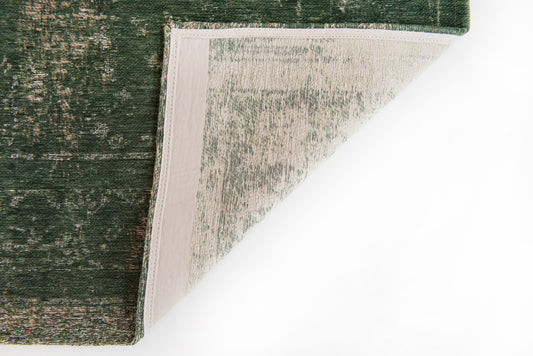 6' X 8' Gray and Green Medallion Non Skid Area Rug