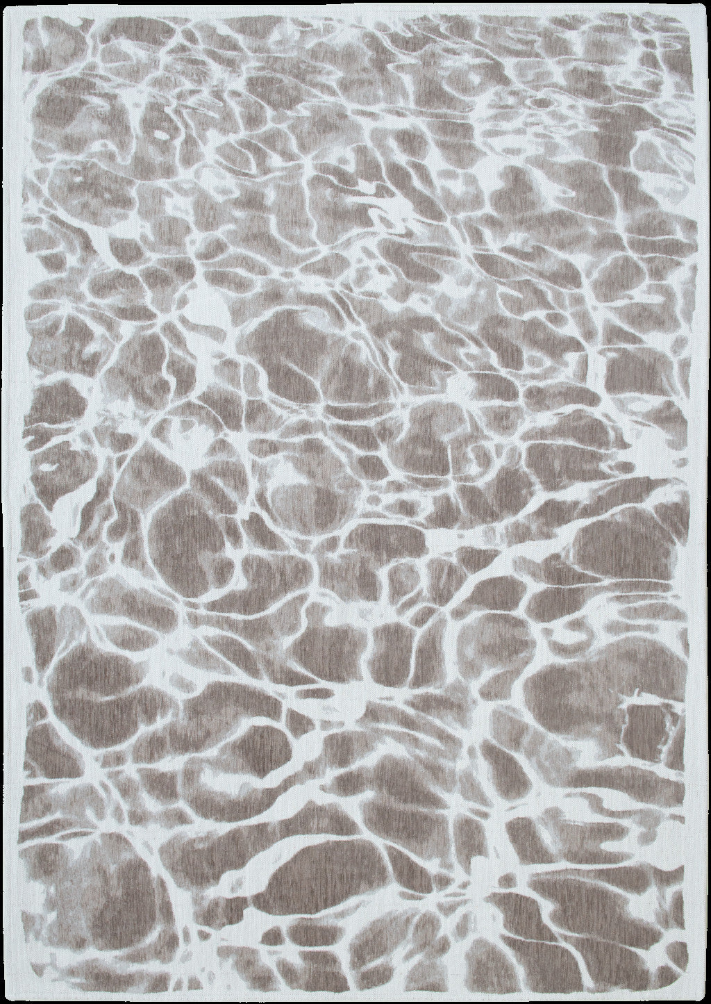 7' x 9' Gray Abstract Non Skid Area Rug