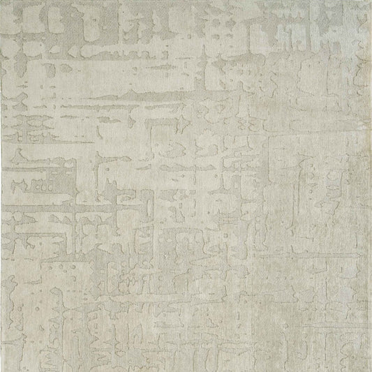 3' X 5' Gray and Beige Abstract Non Skid Area Rug