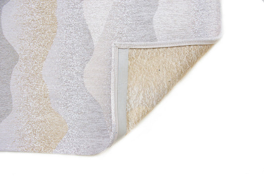 8' x 11' Gray and Brown Abstract Non Skid Area Rug