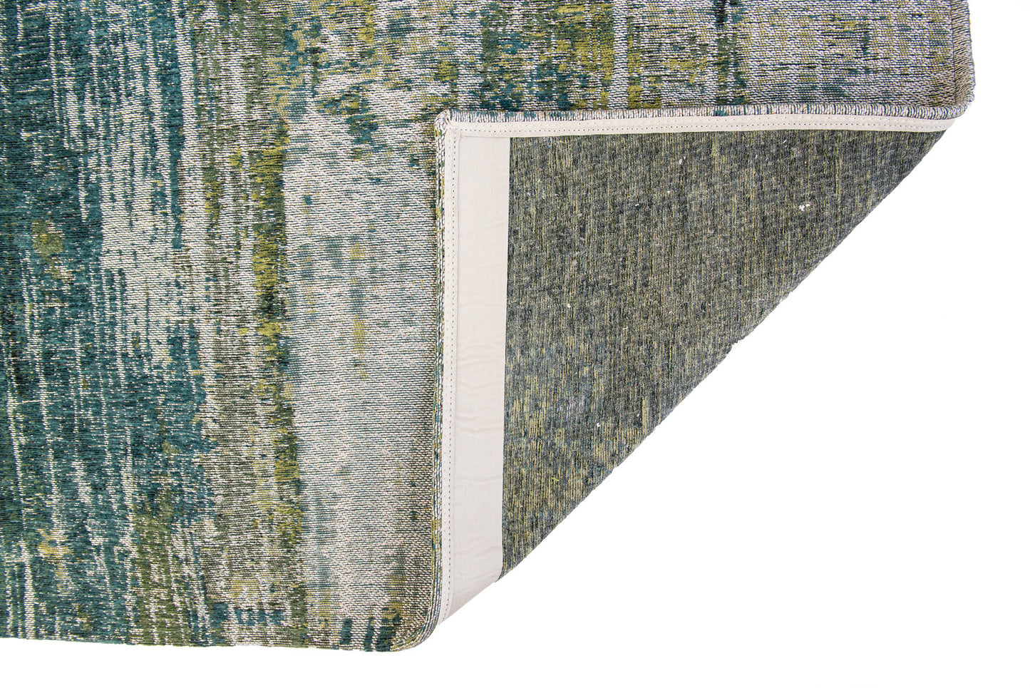 10' Blue and Green Abstract Non Skid Area Rug