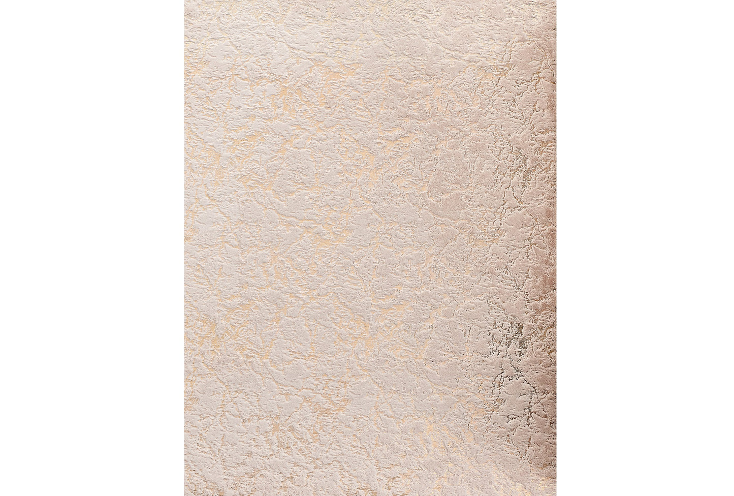 8' x 11' Beige and Gold Faux Fur Abstract Shag Non Skid Area Rug