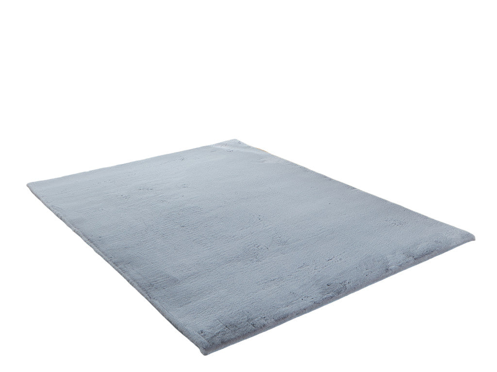 5' x 8' Gray Faux Fur Shag Non Skid Area Rug