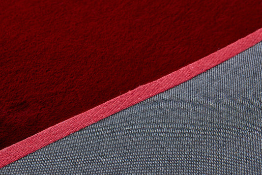5' x 8' Red Faux Fur Shag Washable Non Skid Area Rug