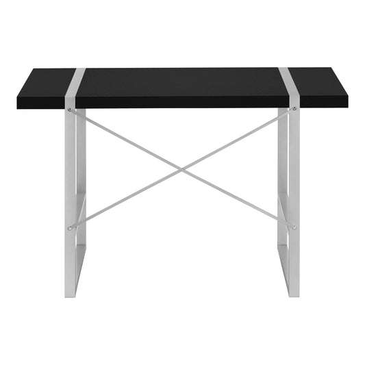 49" Black and Gray Computer Desk