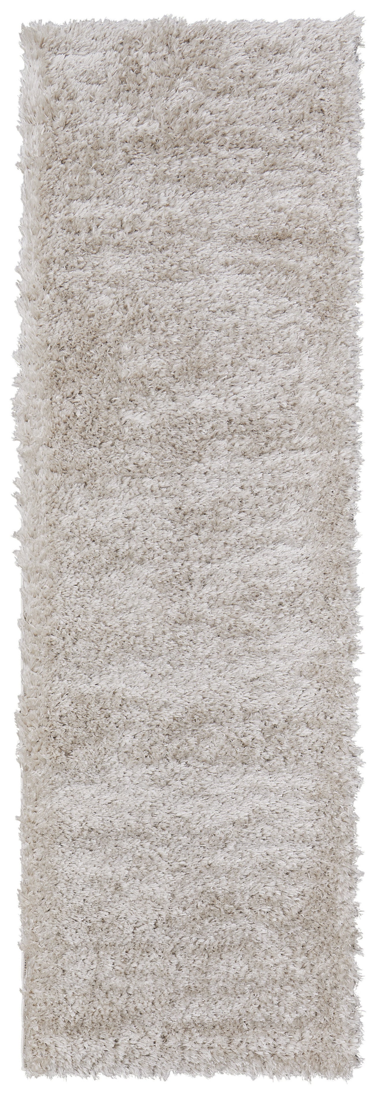 8' Ivory Shag Power Loom Runner Rug