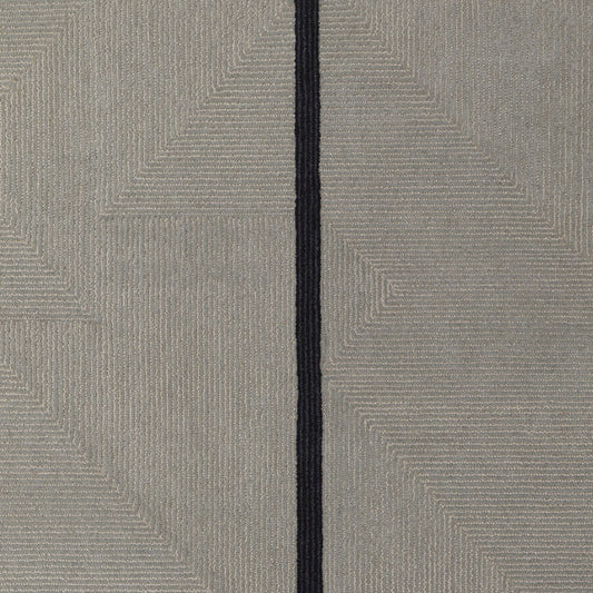 5' x 8' Brown and Black Abstract Geometric Hand Tufted Area Rug
