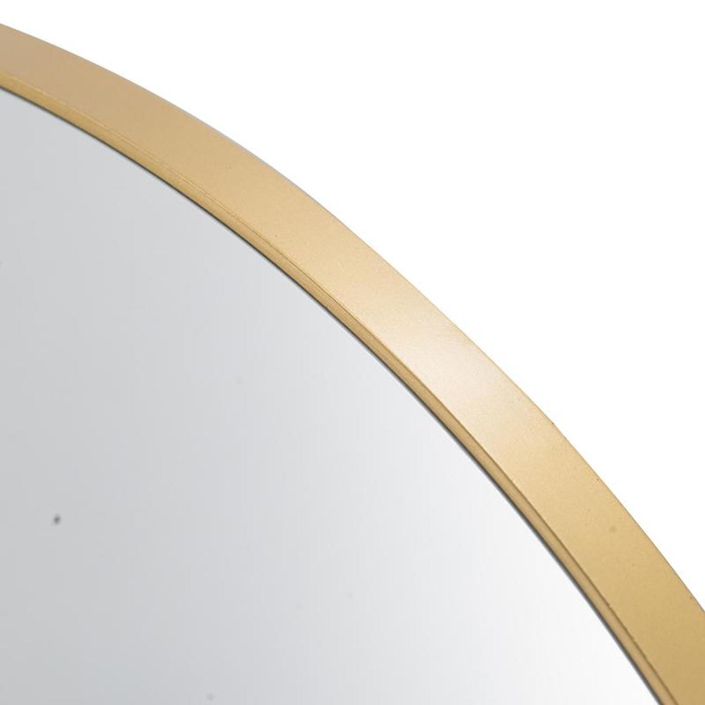 30" Brown Round Framed Accent Mirror