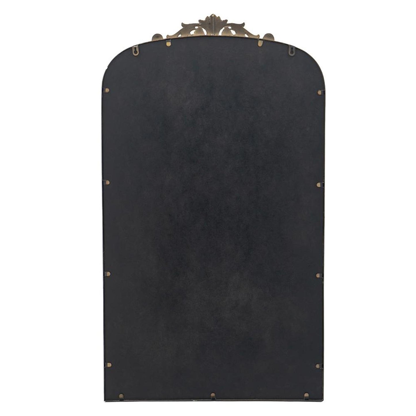 42" Gold Crowned Top Framed Accent Mirror