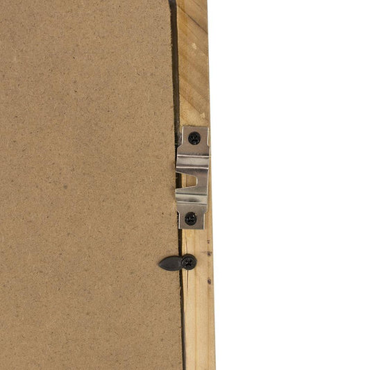 35" Brown Framed Accent Mirror