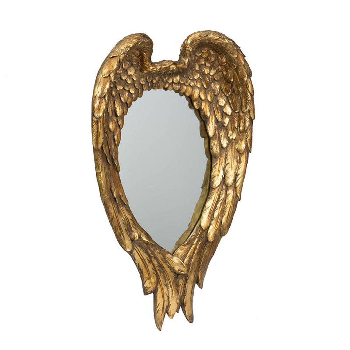 22" Gold Heart Framed Accent Mirror