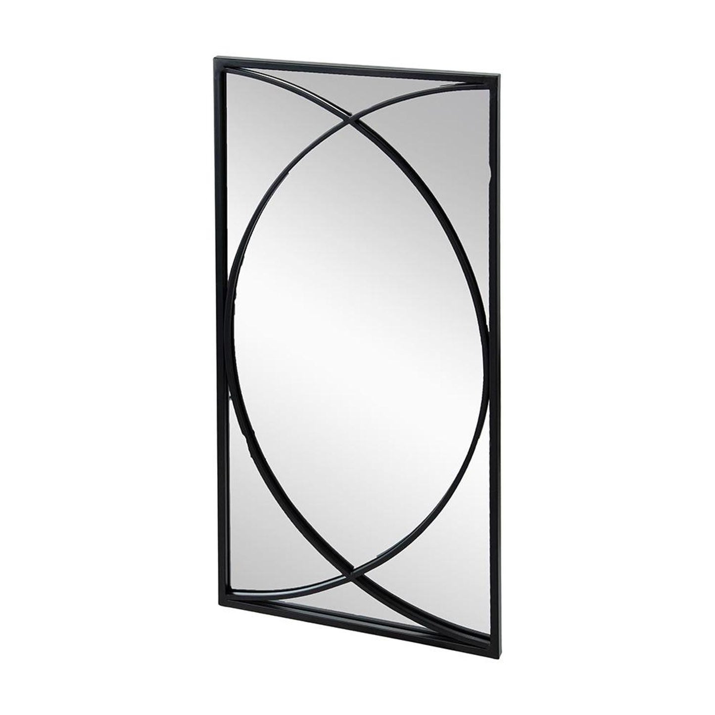 32" Black Framed Accent Mirror