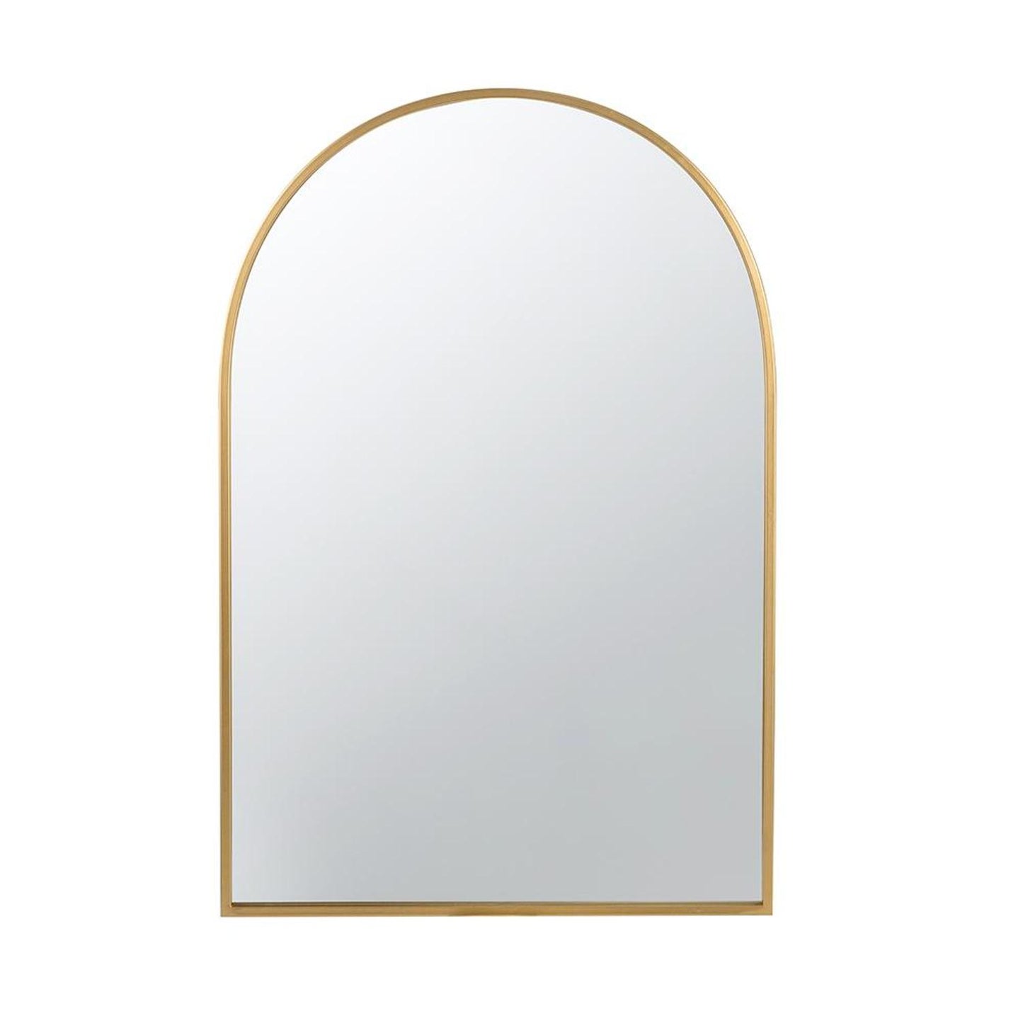 36" Gold Arch Framed Accent Mirror