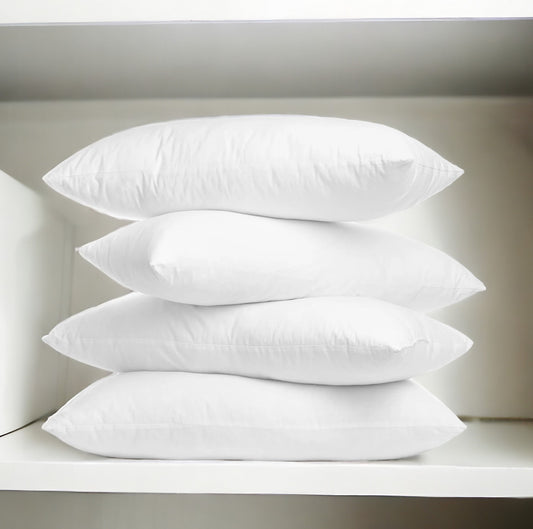 Set of Four 12" X 20" Microfiber Indoor Outdoor Throw Pillow Inserts