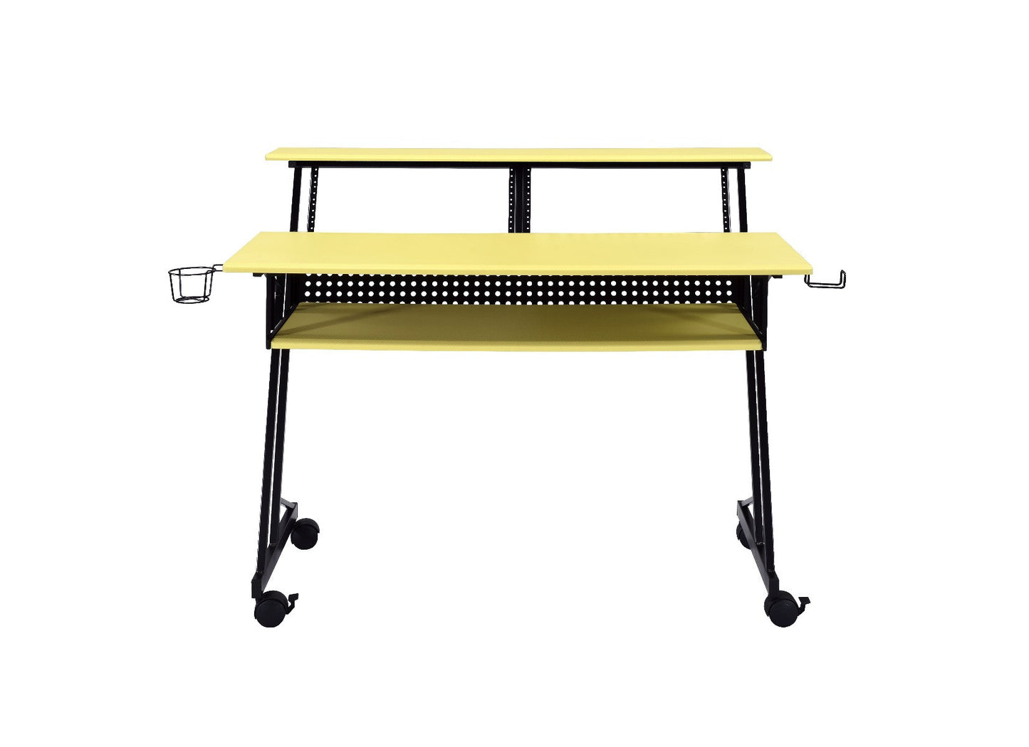 47" Yellow and Black Computer Desk