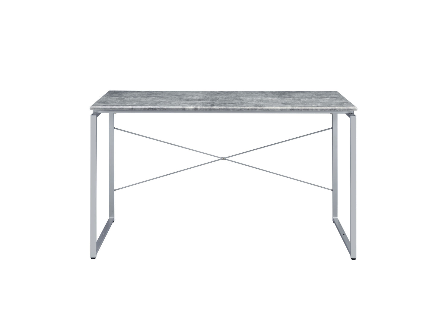 47" Gray and Black Writing Desk