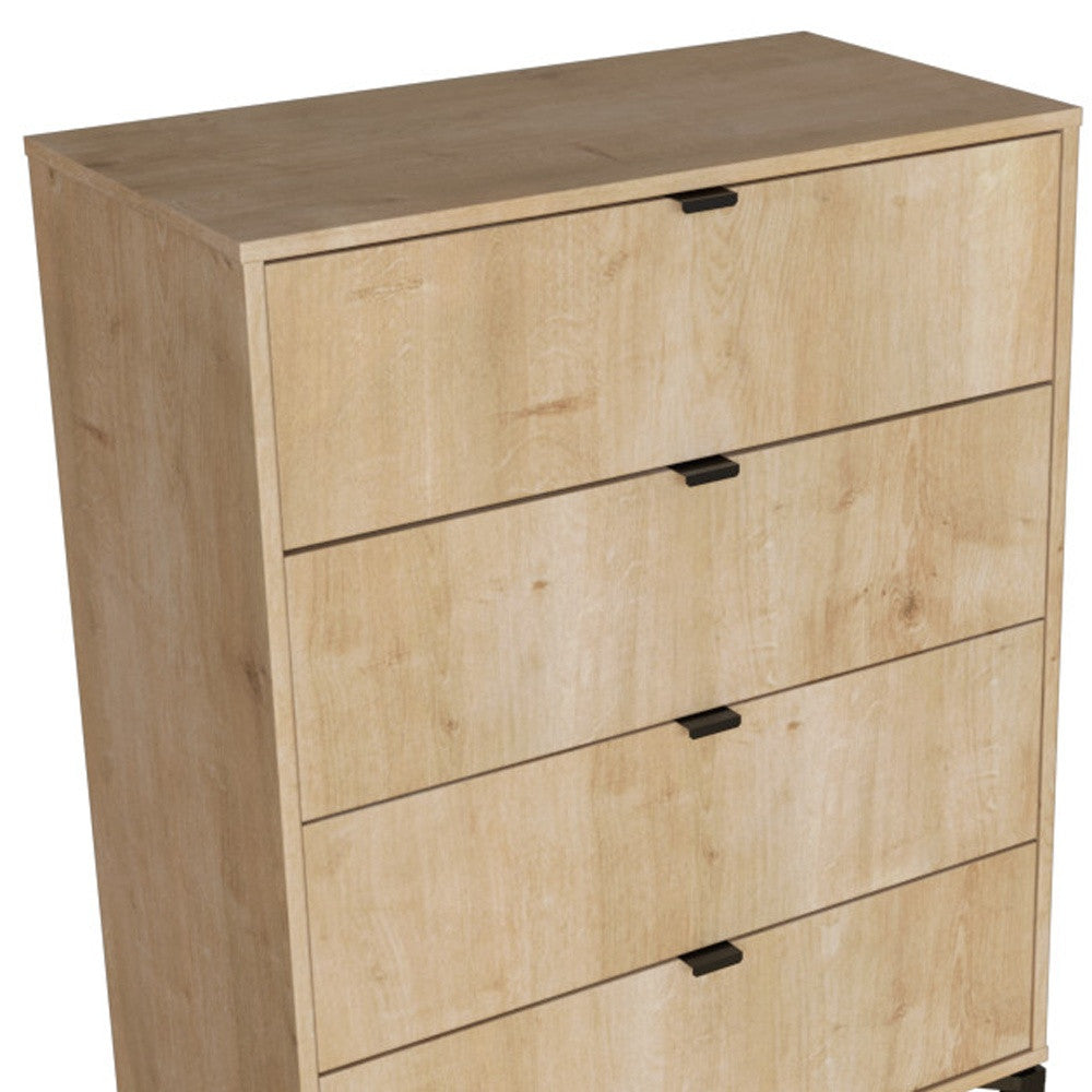 30" Natural Four Drawer Dresser