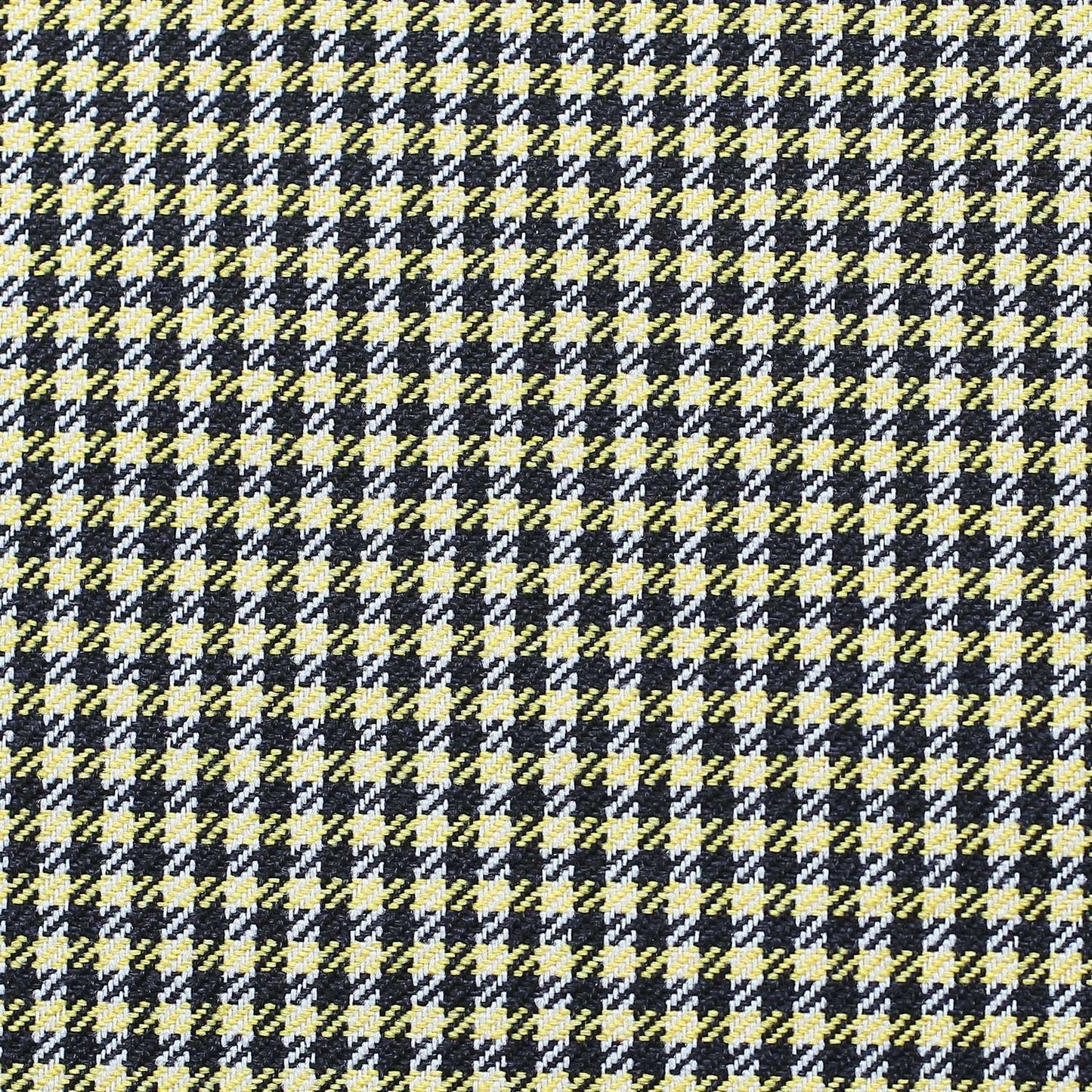 Set Of Two 20" X 12" Yellow Polyester Houndstooth Zippered Pillow